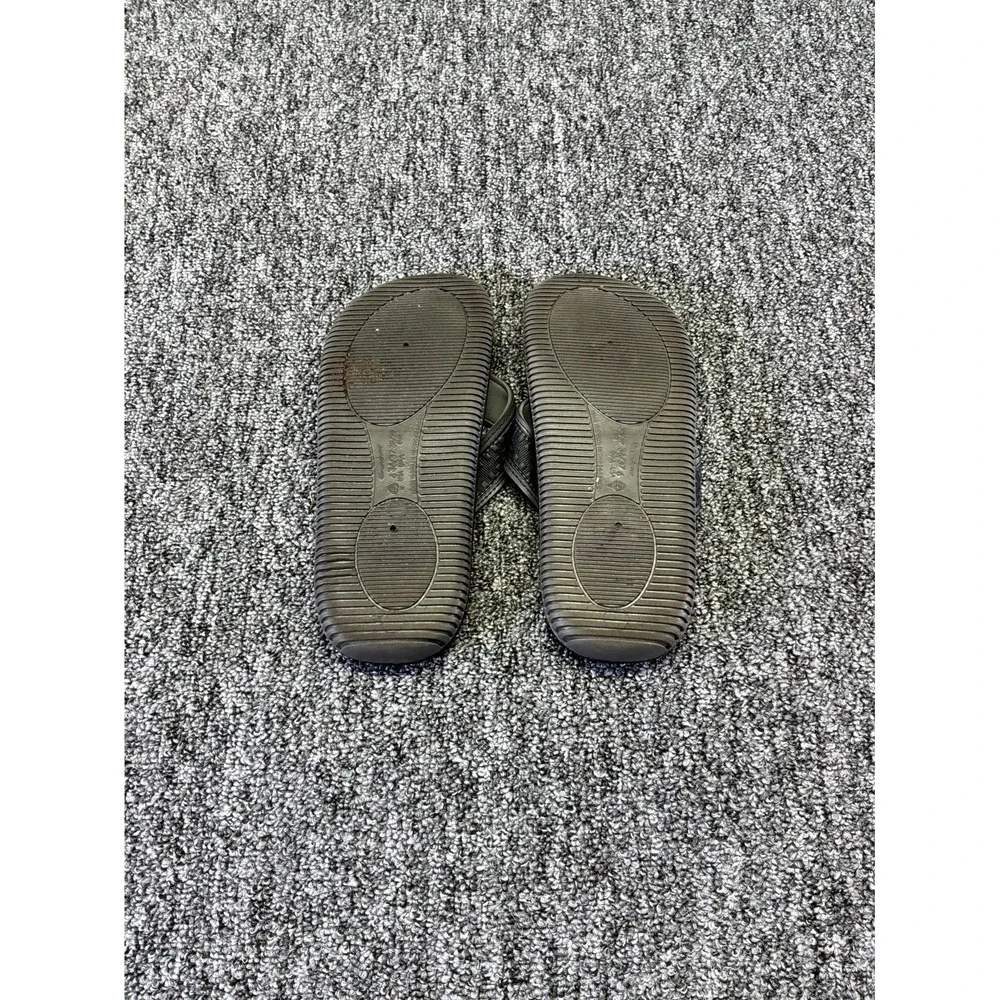 O'rageous Boys Size US 6 Sandals Gray Black Slip On Flip Flops Thong Casual